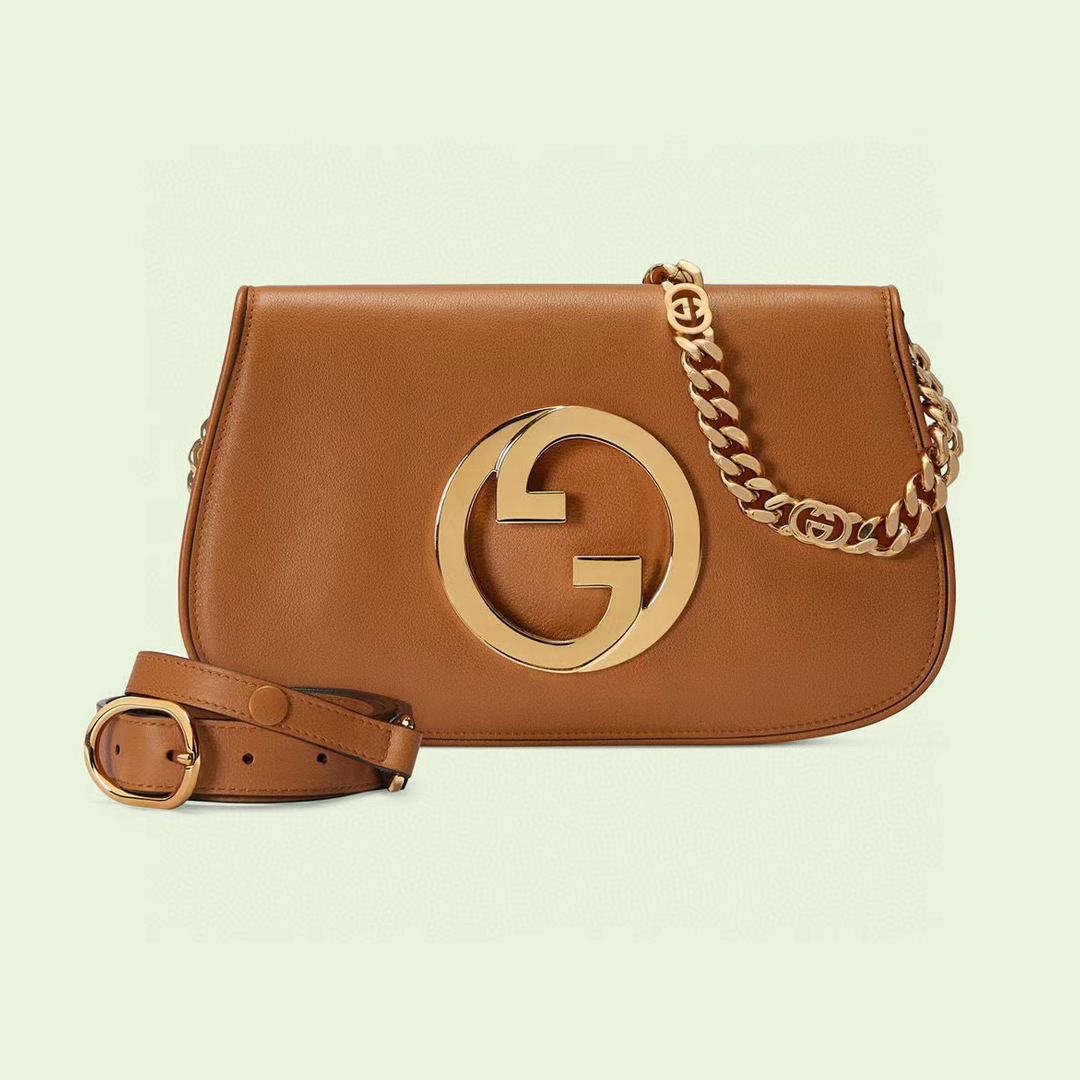 Gucci Blondie NIGO Round Interlocking Shoulder Underarm Bag Diagonal Leather Bag #nigo54743