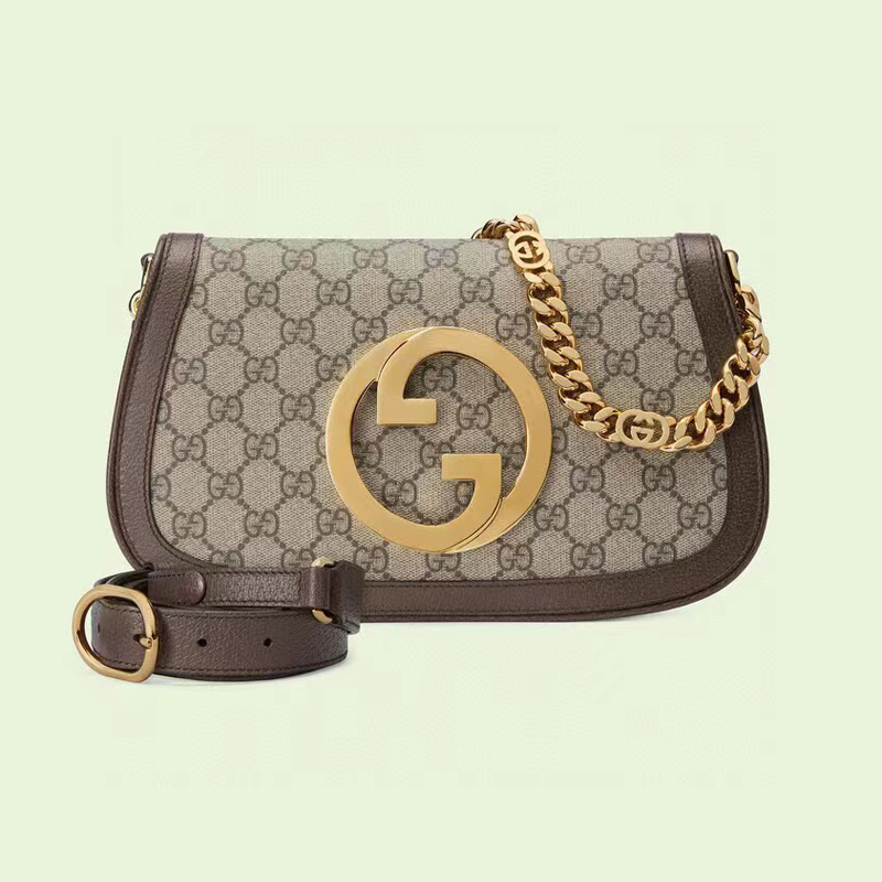 Gucci Blondie NIGO Round Interlocking Shoulder Underarm Bag Diagonal Leather Bag #nigo54743