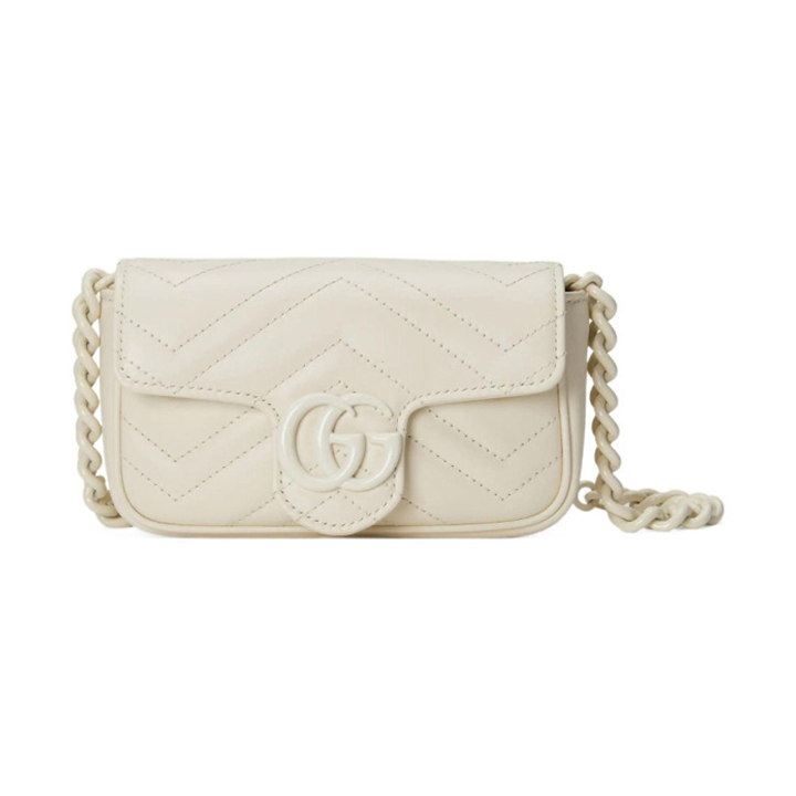Gucci Marmon Jelly Cute One Shoulder Chain Leather Belt Bag #nigo54364