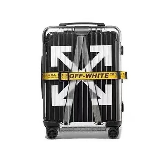 OFF-WHITE X RIMOWA Transparent Trolley Case Suitcase Travel Bags Bag Shipping Box #nigo51887