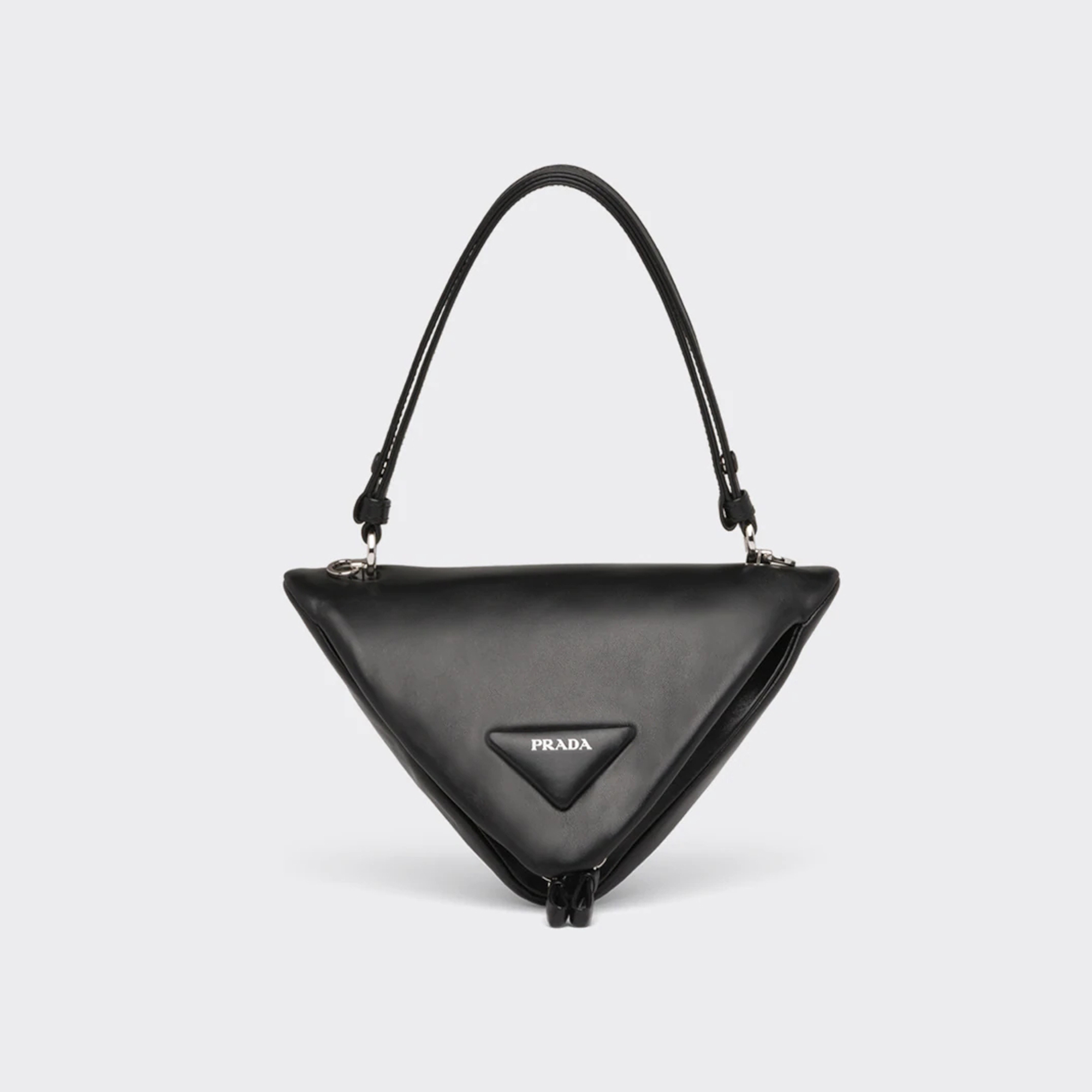 PRADA Mini Triangle Three-Dimensional Bag Leather Handbag #nigo53983