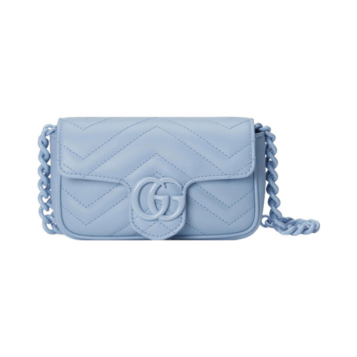 Gucci Marmon Jelly Cute One Shoulder Chain Leather Belt Bag #nigo54364
