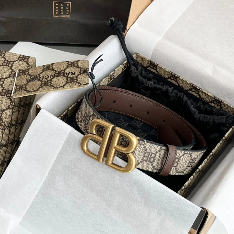 Balenciaga NIGO Canvas Leather Belt Accessories #nigo94624