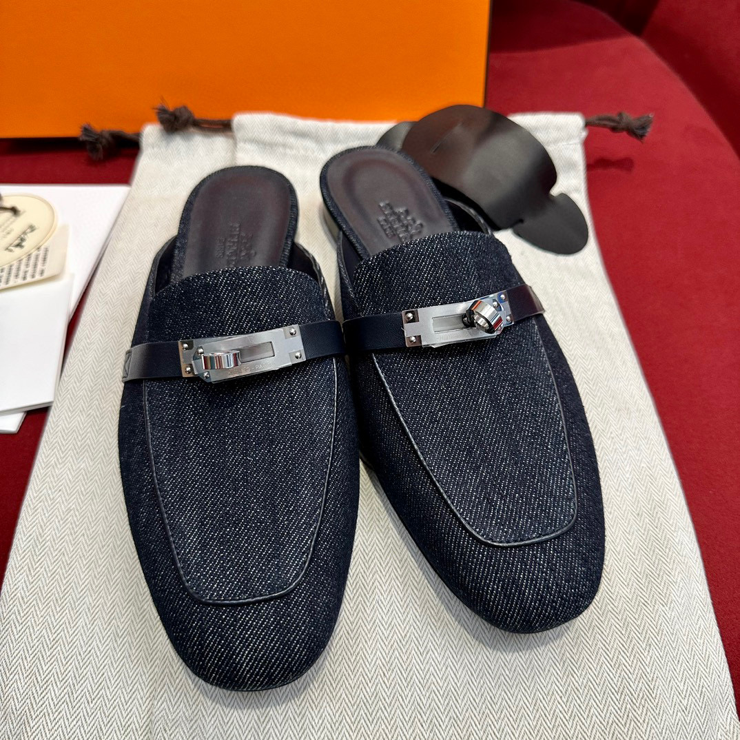 Hermès NIGO Denim Muller Shoes #nigo94235