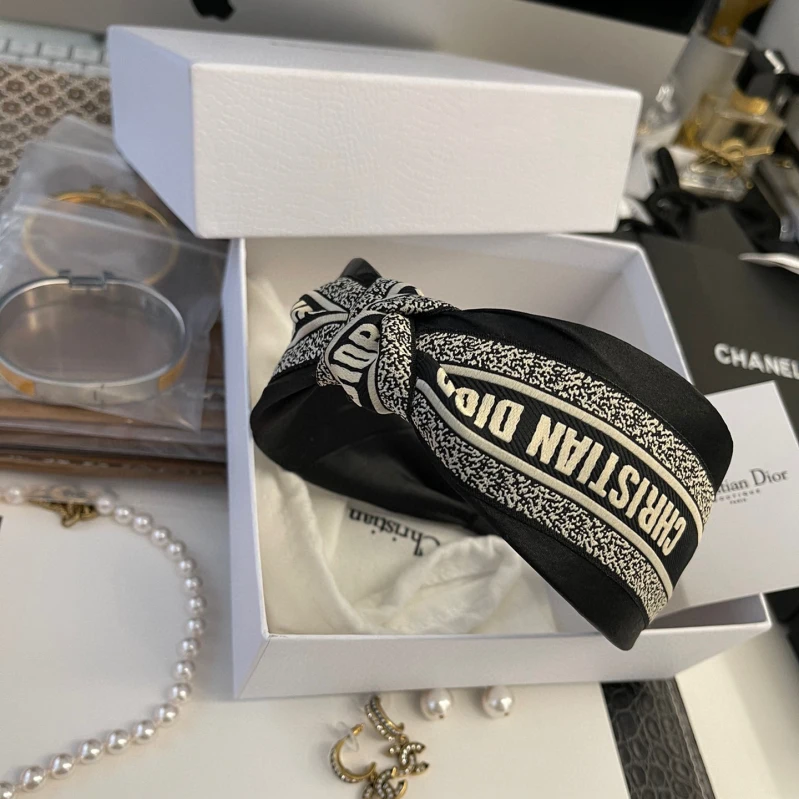 Dior NIGO Canvas Printed Hair Hoop Accessories #nigo21592