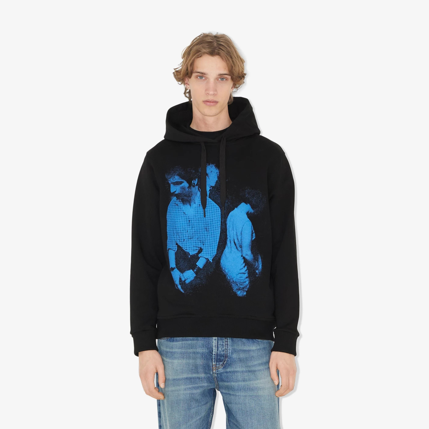 Burberry Black Cotton Hooded Sweatshirt #nigo96281