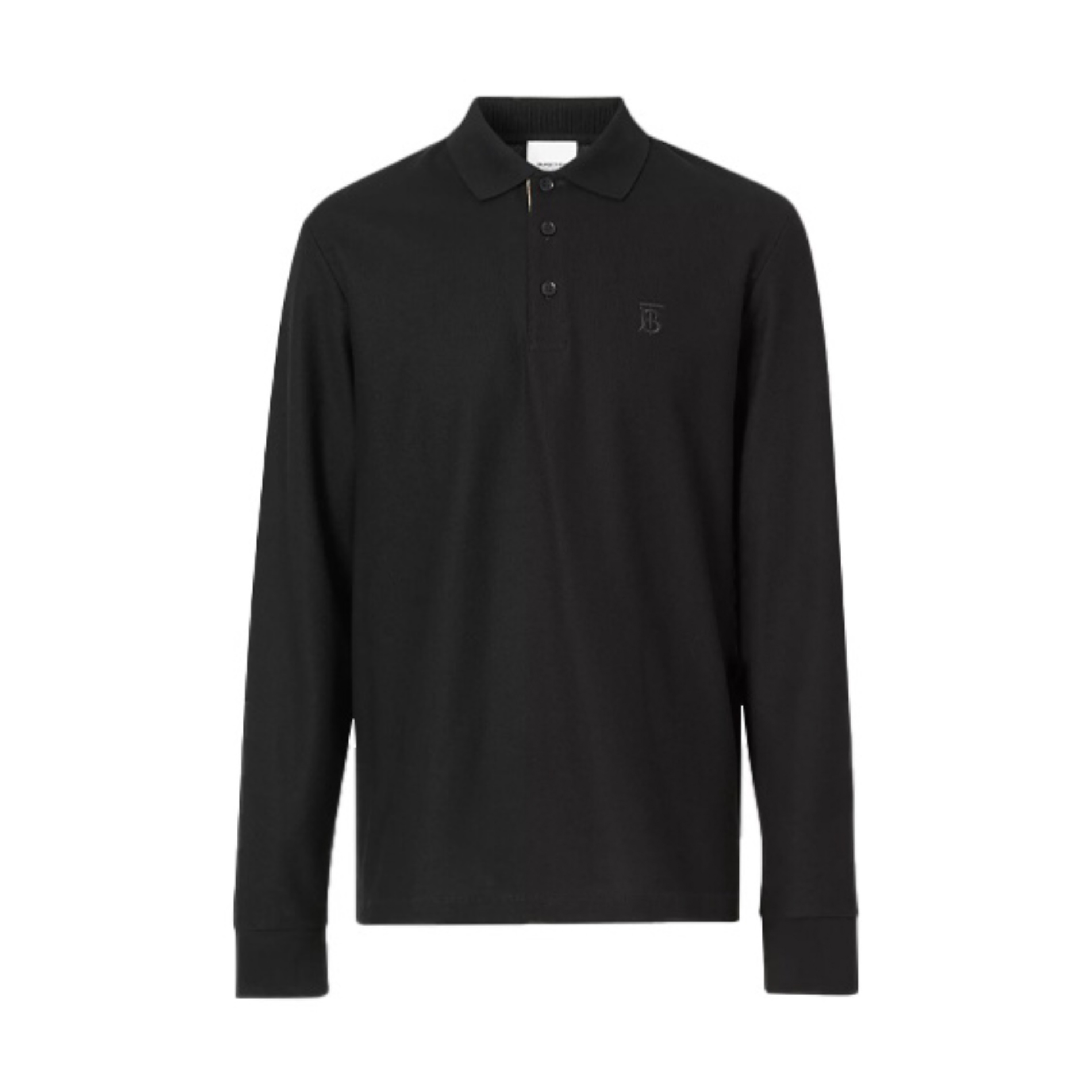 Burberry Cotton Lapel Long Sleeve Polo Shirt #nigo96284