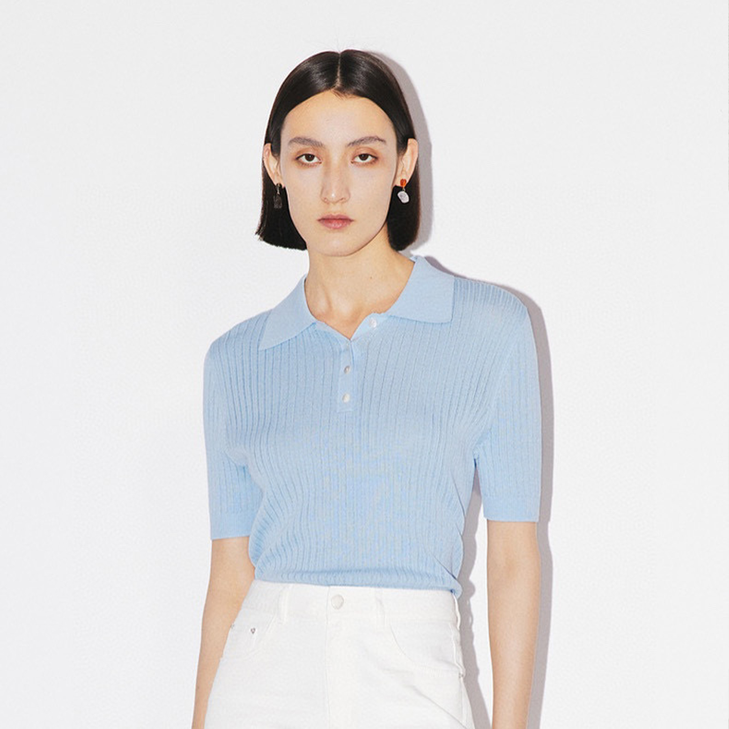 Bottega Veneta Light Wool Short-Sleeved Sweater #nigo6449