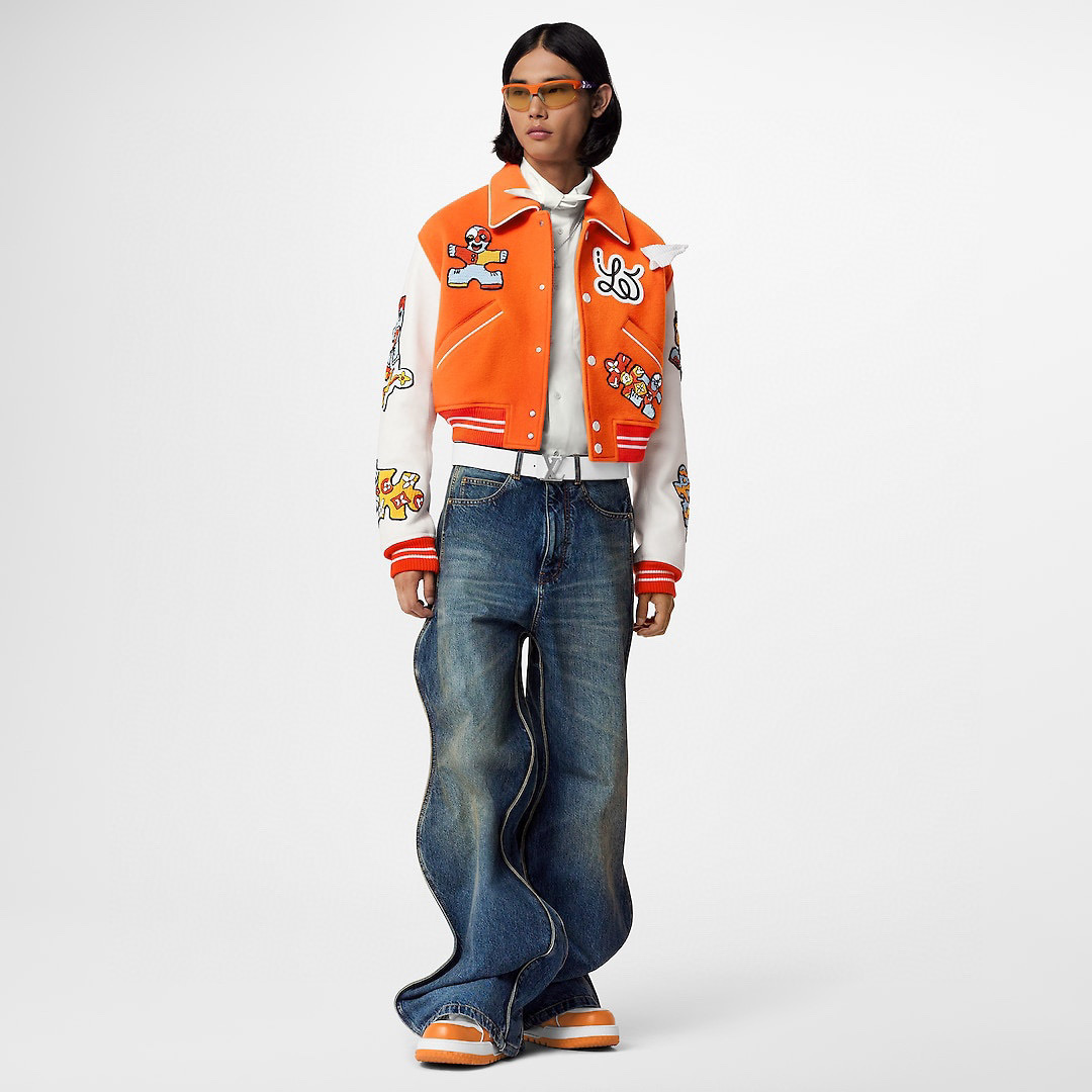 Louis Vuitton Mini Varsity Blouson Colour Blocked Baseball Jacket #nigo96269