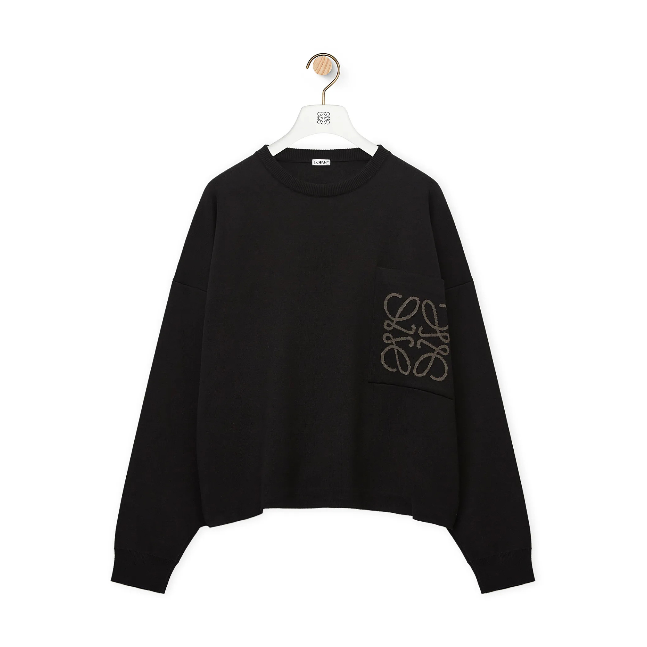 Loewe Sweater In Cotton And Viscose Crew Neck Knit Pullover #nigo96296