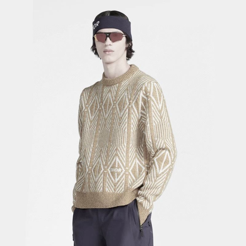 Dior Round Neck Pullover Long Sleeve Knit Sweater #nigo96323