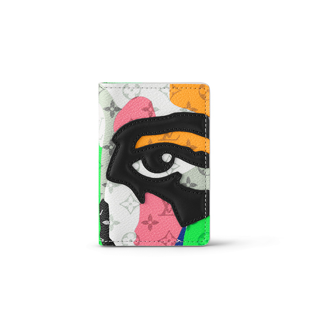 Louis Vuitton Pocket Organizer Medium Leather Wallet Coin Purse #nigo96288