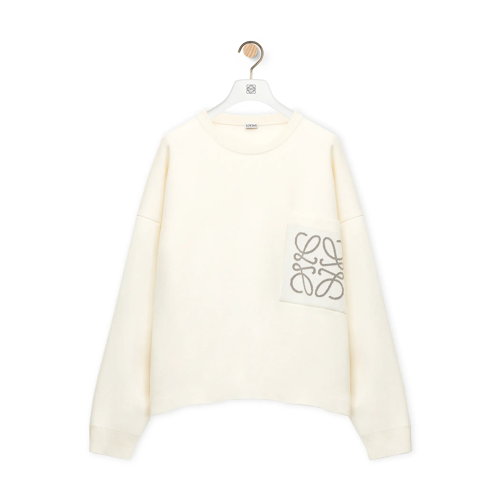 Loewe Sweater In Cotton And Viscose Crew Neck Knit Pullover #nigo96296