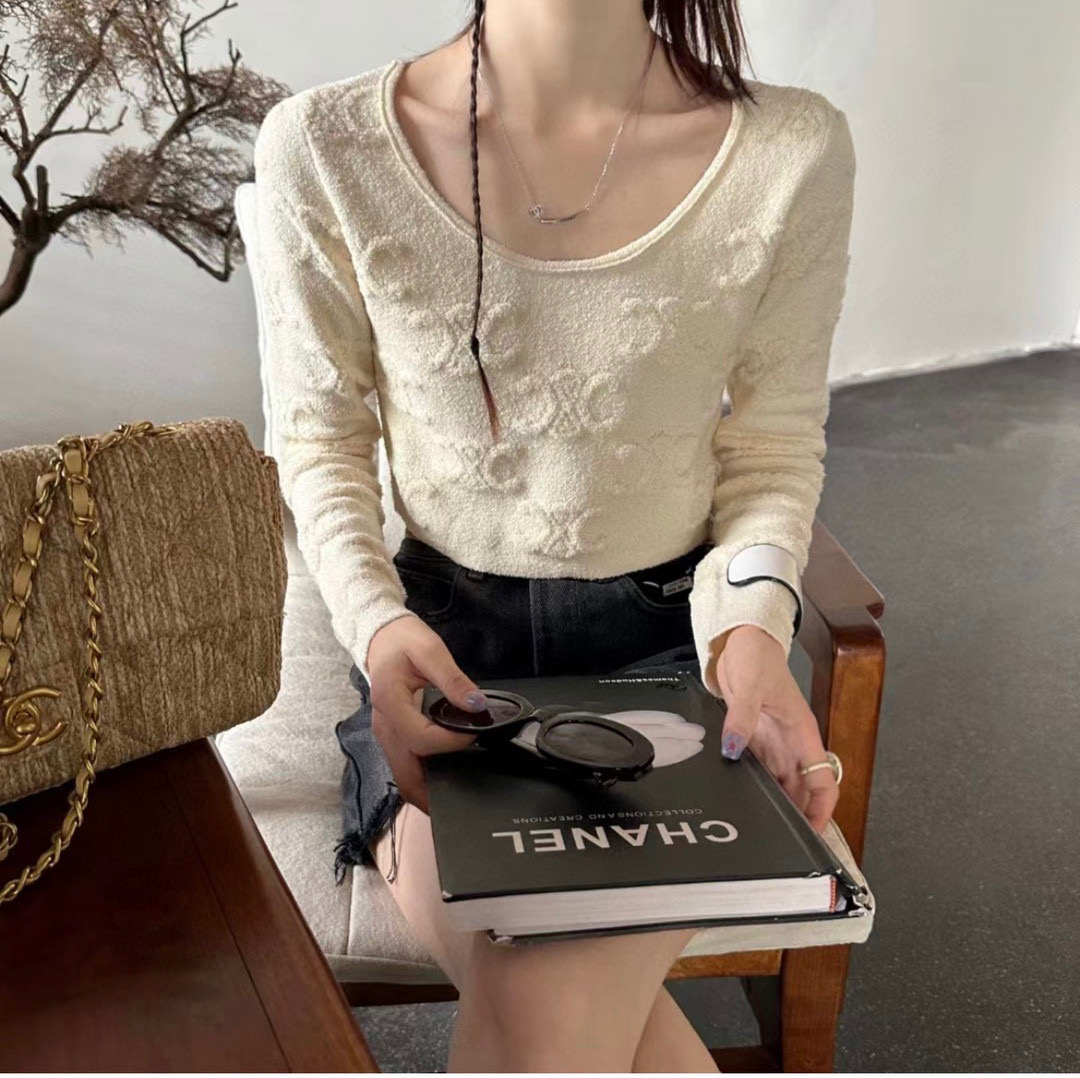 Celine Printed Round Neck Pullover Long Sleeve T-Shirt #nigo96299