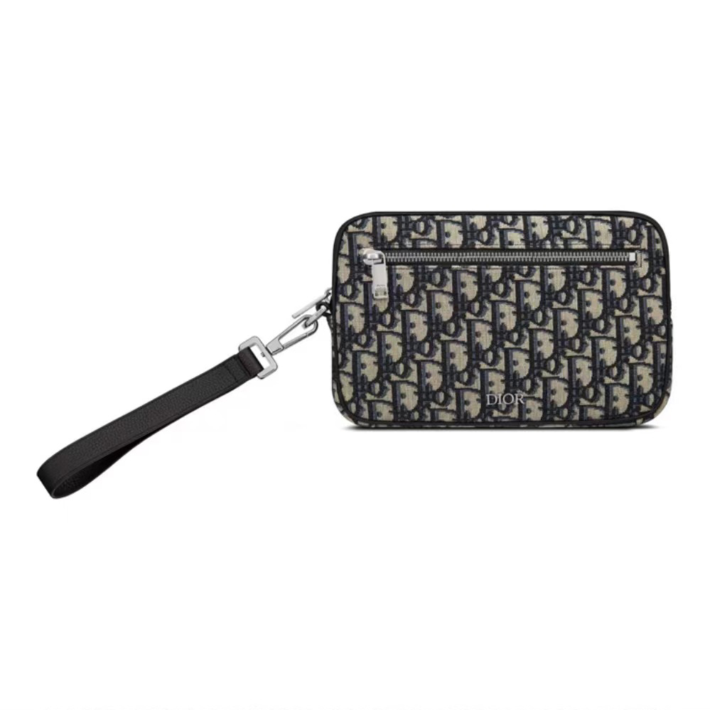 Dior Oblique Canvas Logo Print Lanyard Clutch Bag Bags #nigo54169