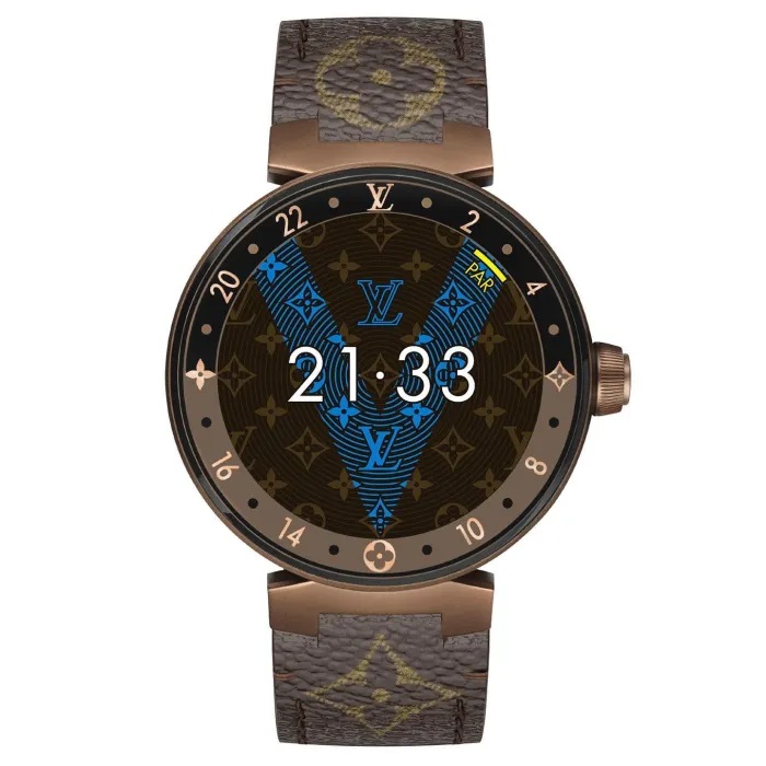 Louis Vuitton Bluetooth Link Electronic Watch Casual Leather Strap 2nd Generation Watch #nigo755