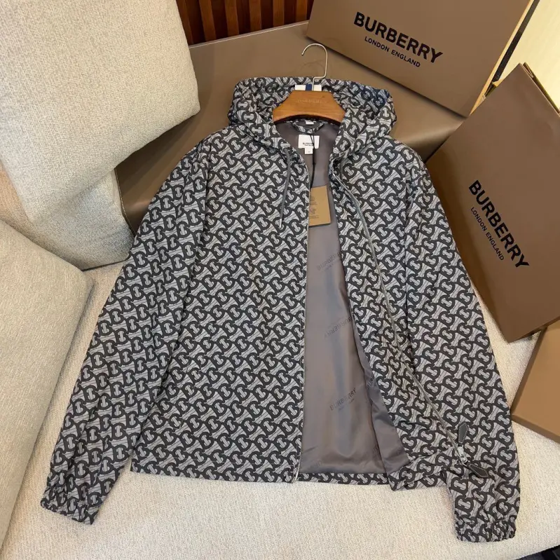 Burberry NIGO Man Grey Zip Print Jacket #nigo5773