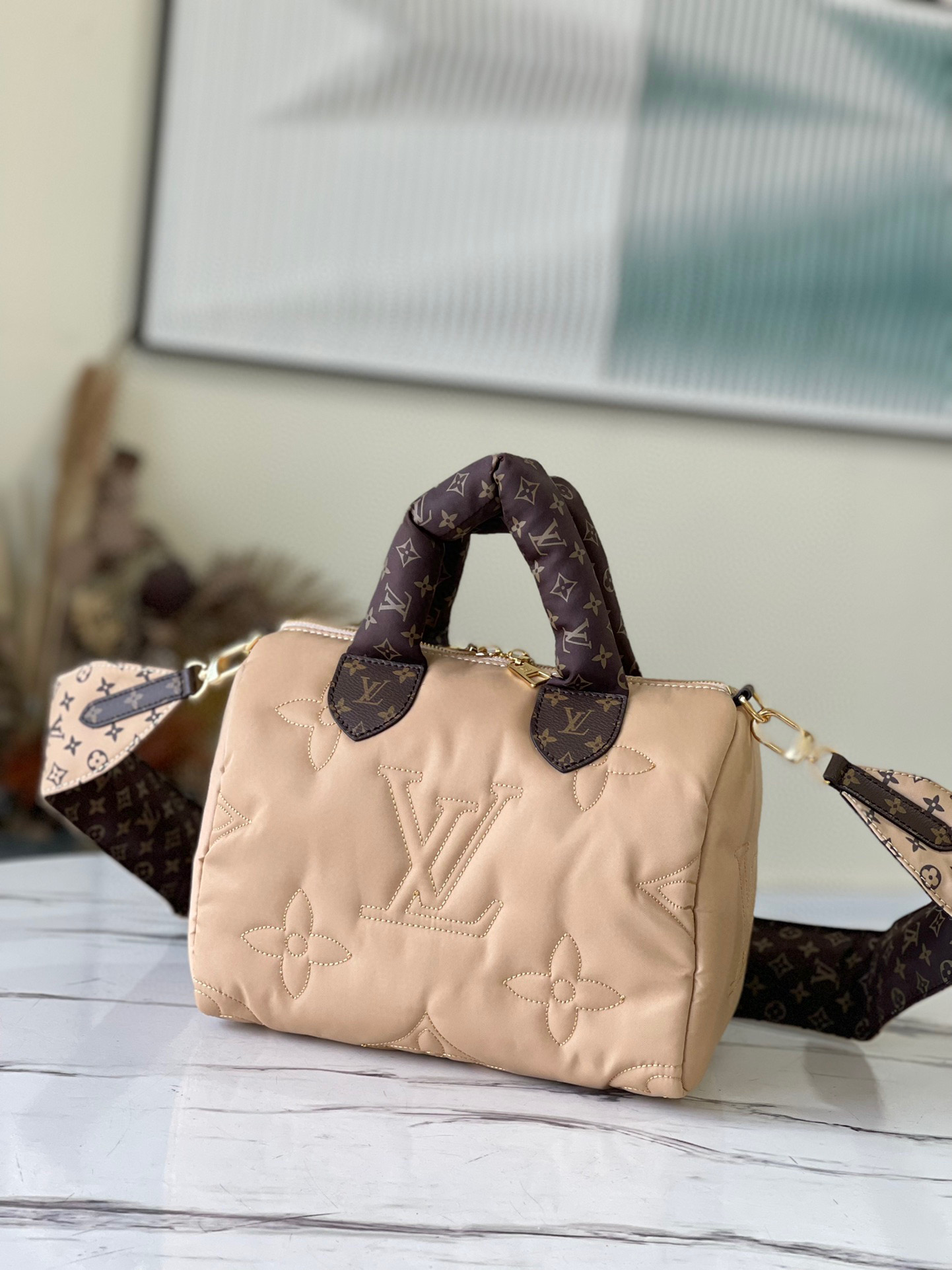 Louis Vuitton Recycled Fabric Quilted Shoulder Bag Bags #nigo53198