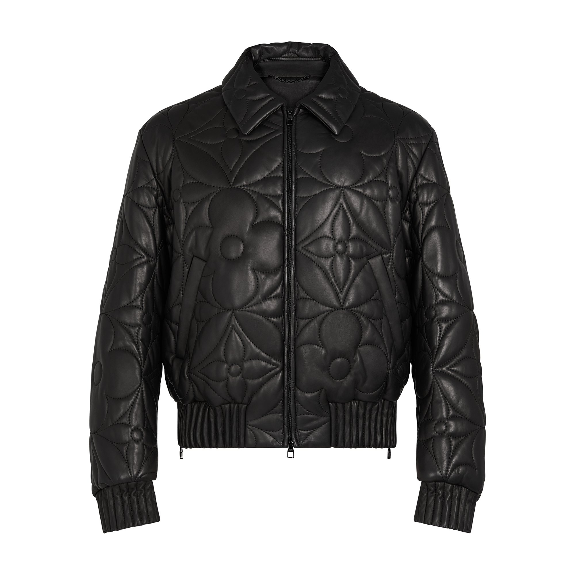 Louis Vuitton Stereoscopic Logo Long Sleeve Classic Leather Jacket #nigo56357