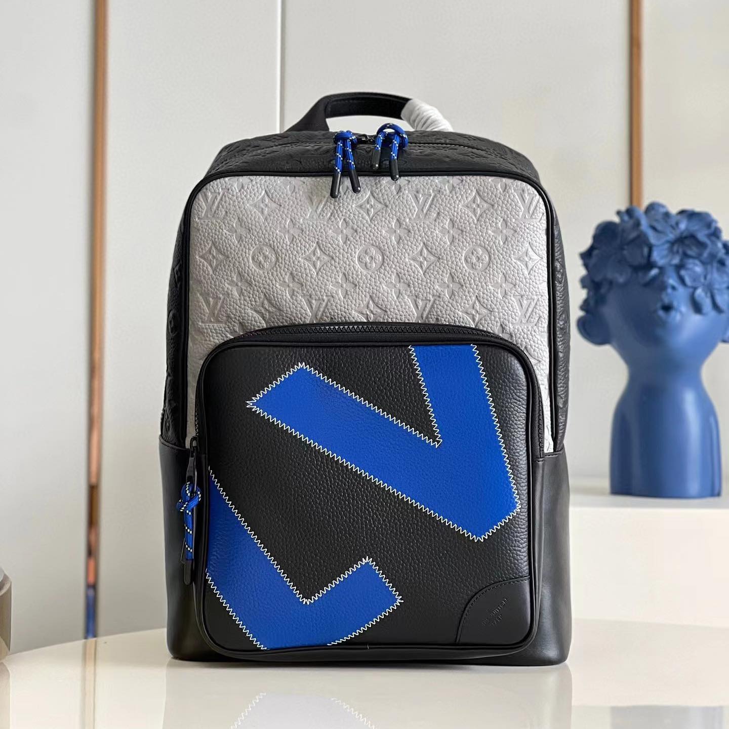 Louis Vuitton Panelled Plain Leather Backpack Bag Bags #nigo4531