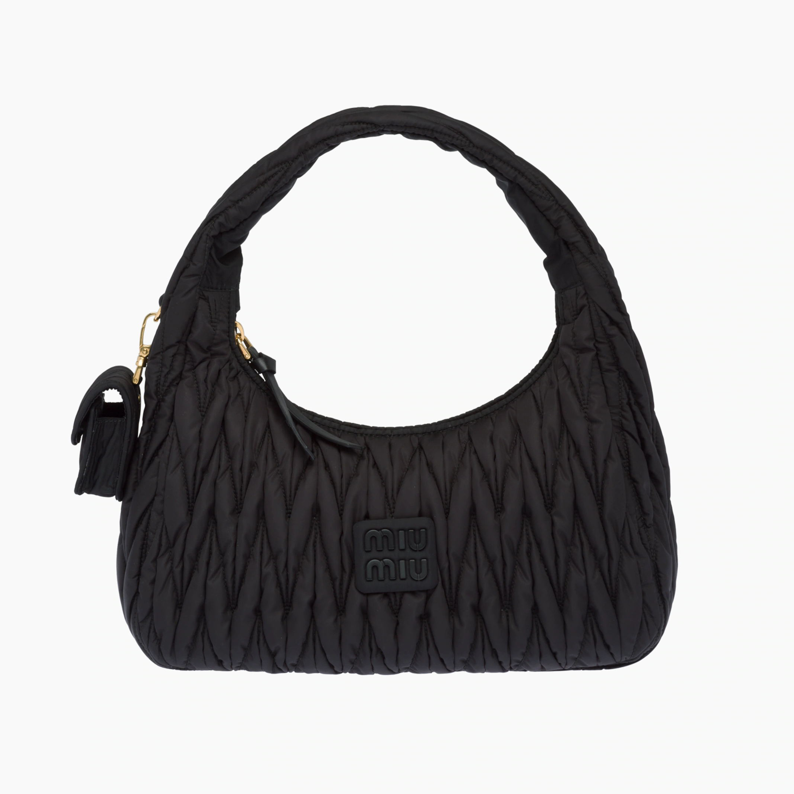 MiuMiu Women's Eco-Friendly Nylon, Fishing Net Textile Fiber Eco-Friendly Material Tote Underarm Bag #nigo54684