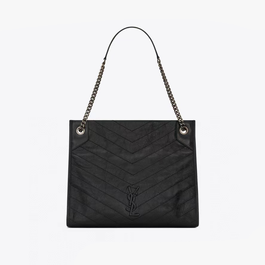 SAINT LAURENT Pleated Single Shoulder Diagonal Bag Bags #nigo56614