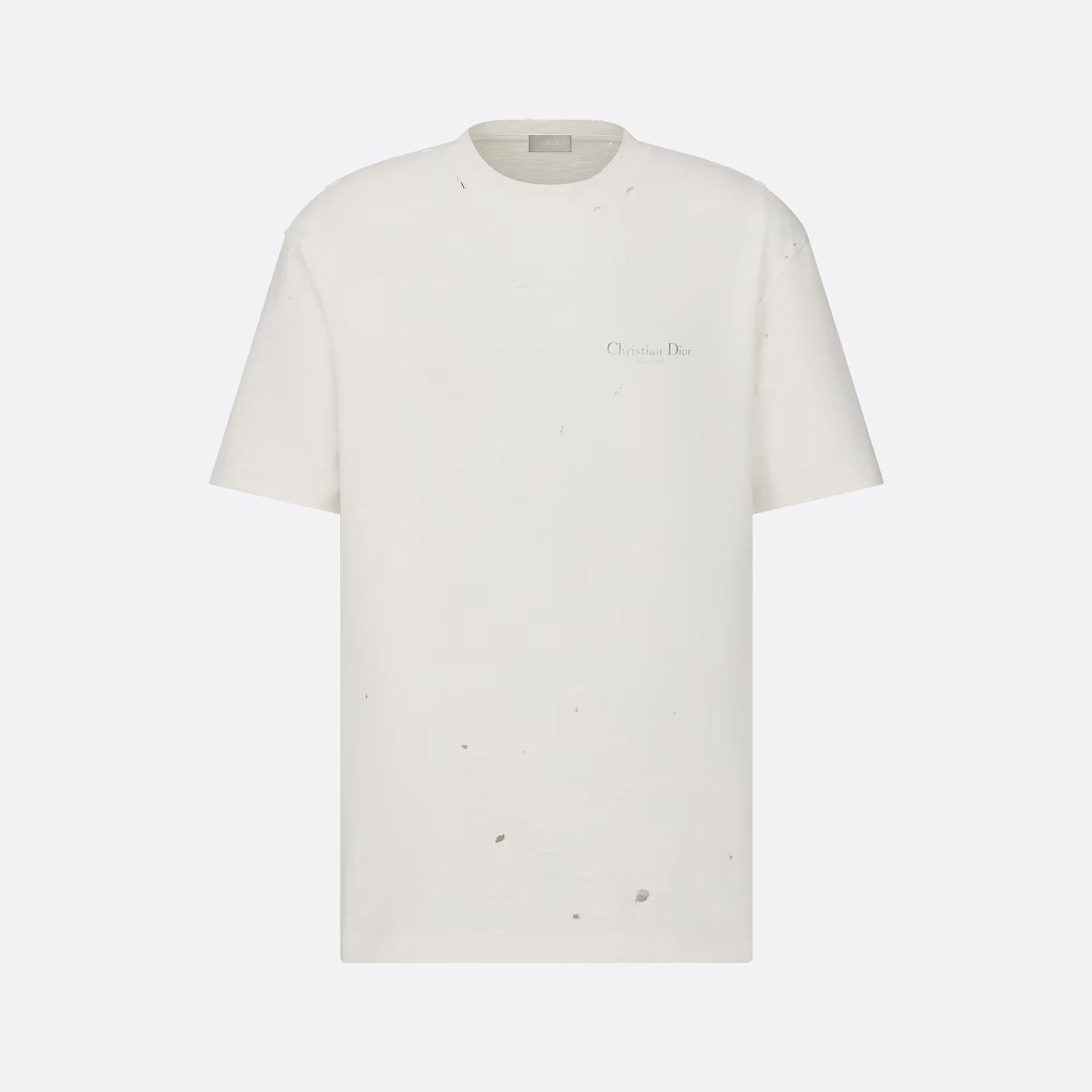 Dior Couture Relaxed-Fit T-Shirt Torn Short Sleeve Solid Colour #nigo96329