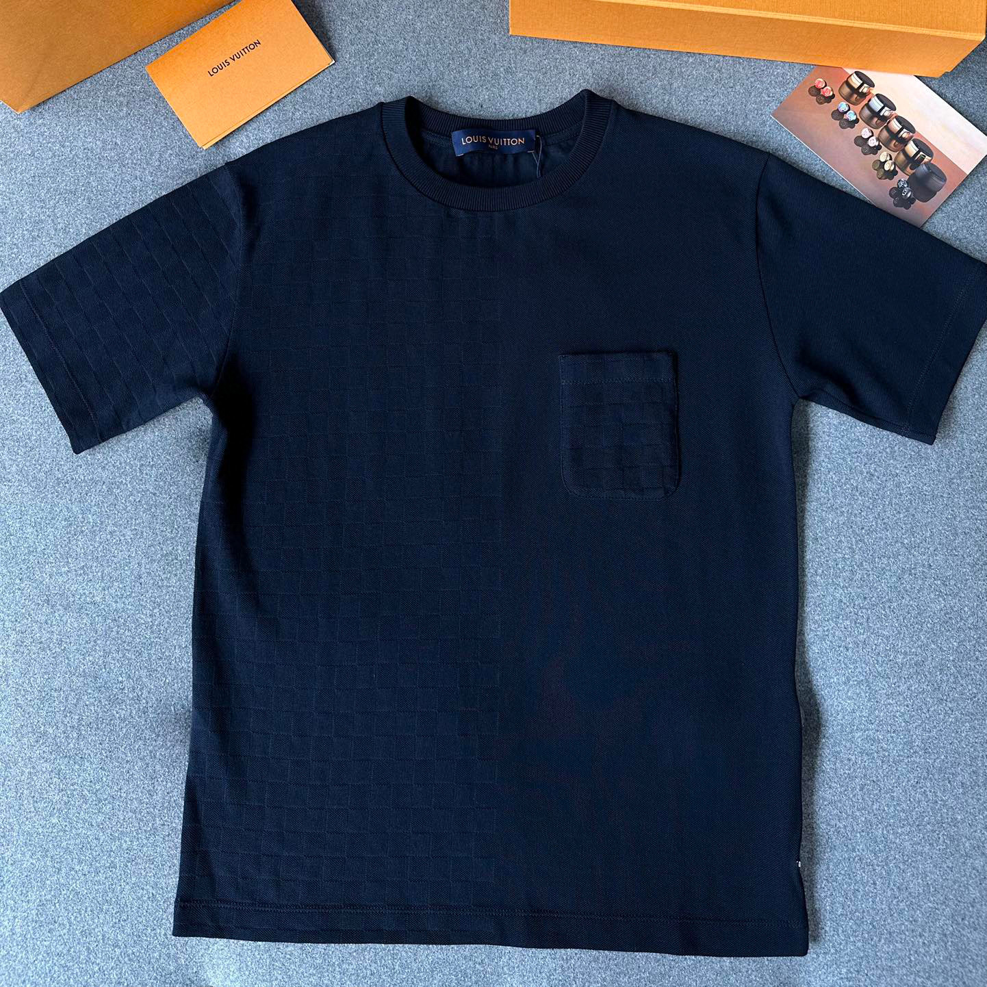 Louis Vuitton Cotton Pocket Short Sleeve T-Shirt #nigo96179