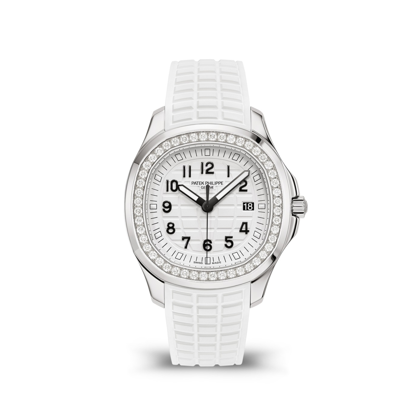 Patek Philippe Mechanical Watches With Diamonds On Silicone Straps Watch #nigo96352
