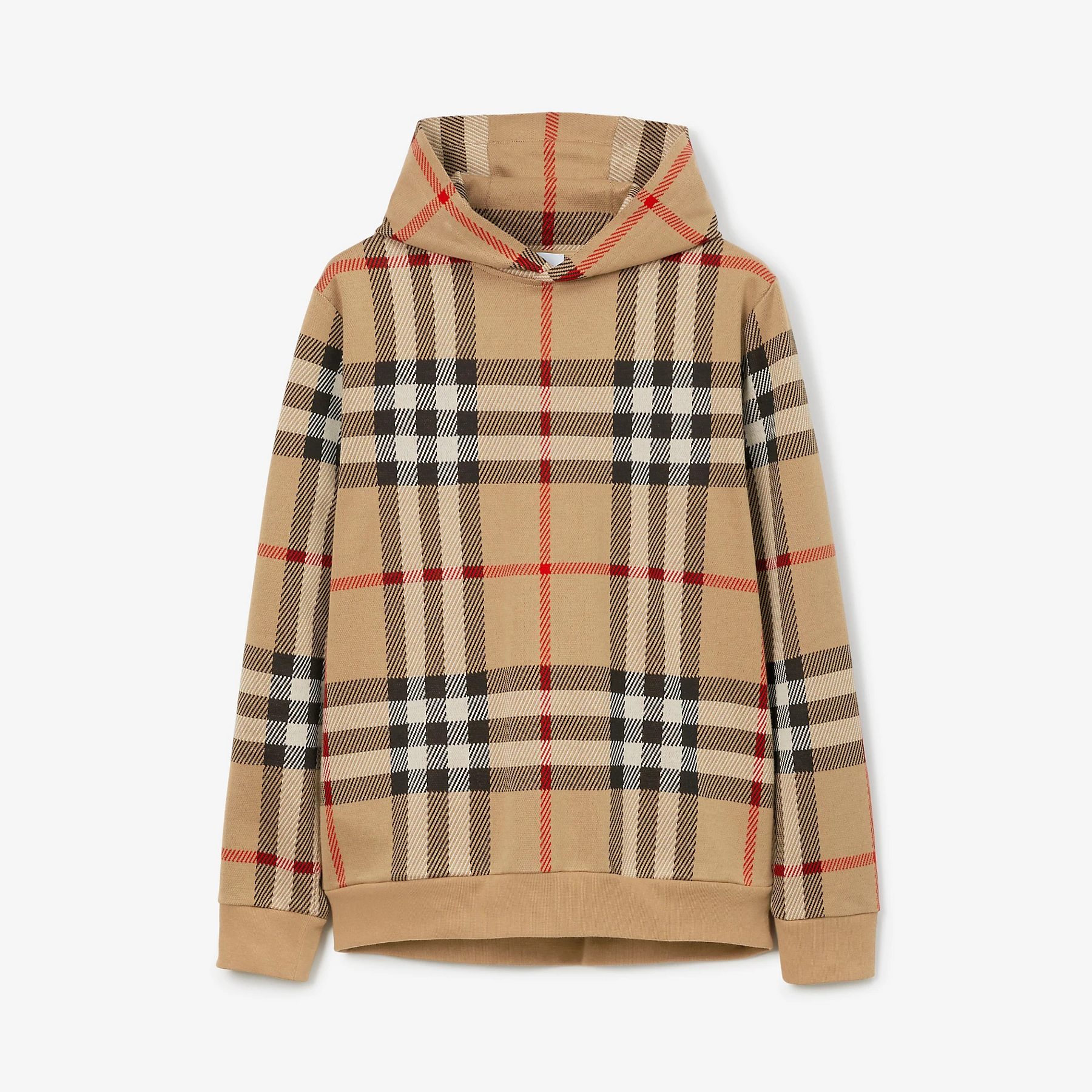 Burberry Check Cotton Jacquard Hoodie Plaid Sweatshirt Pullover #nigo96325