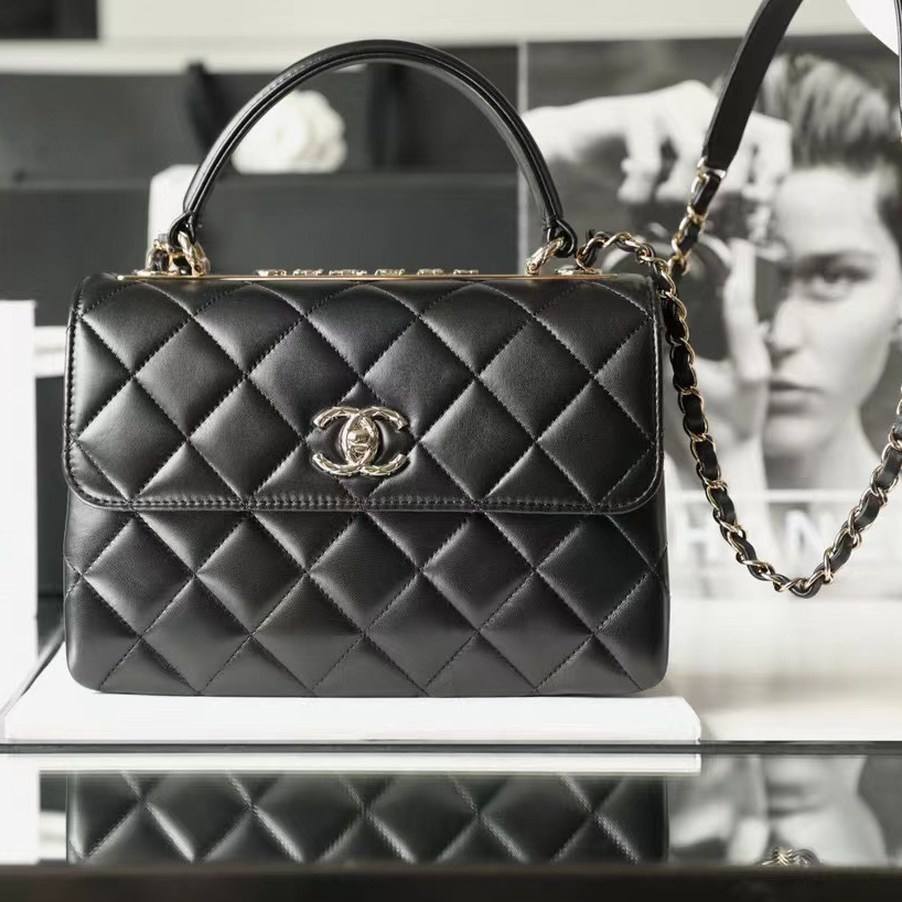 Chanel NIGO Black Leather Chain Carrying Shoulder Bag Bags #nigo56616