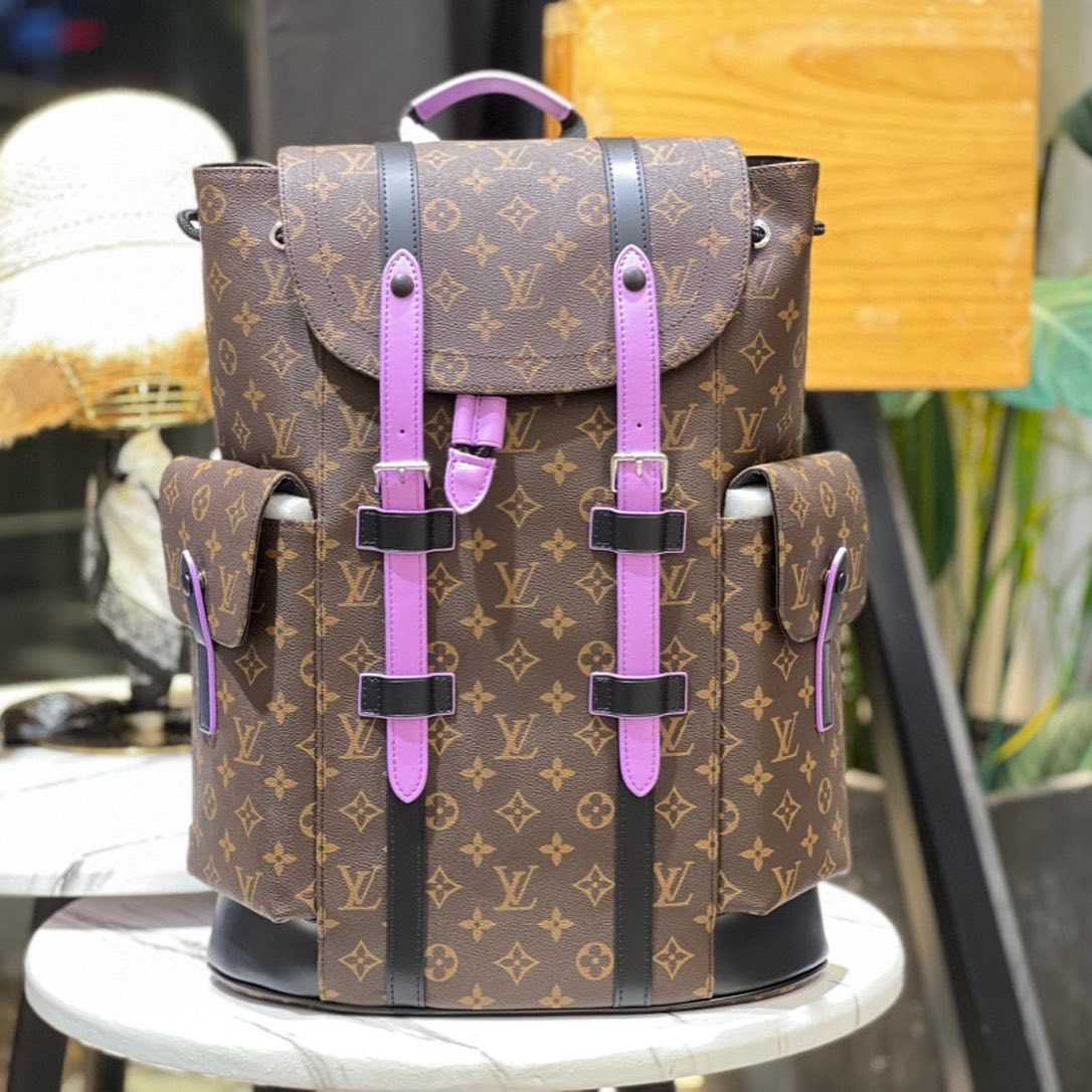 Louis Vuitton Purple Belt Backpack Bag Bags #nigo4746