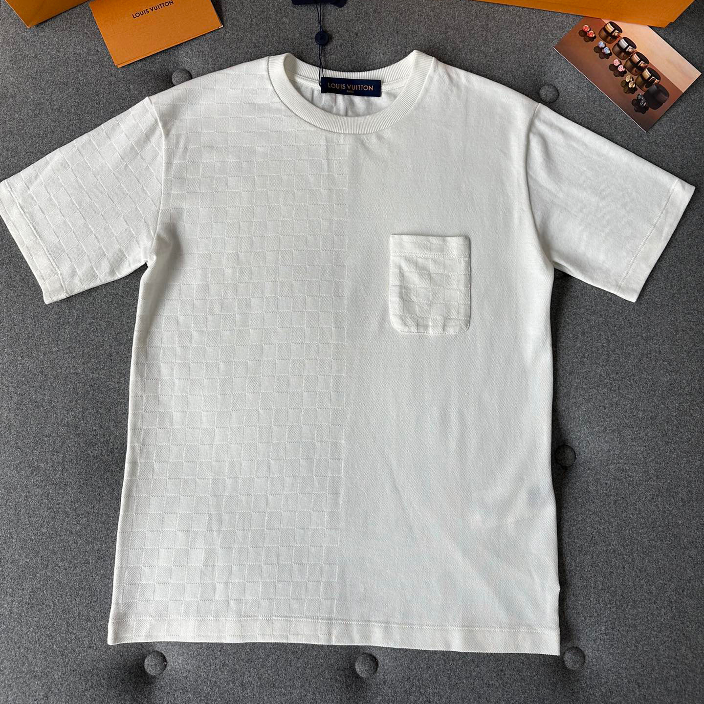 Louis Vuitton Cotton Pocket Short Sleeve T-Shirt #nigo96179