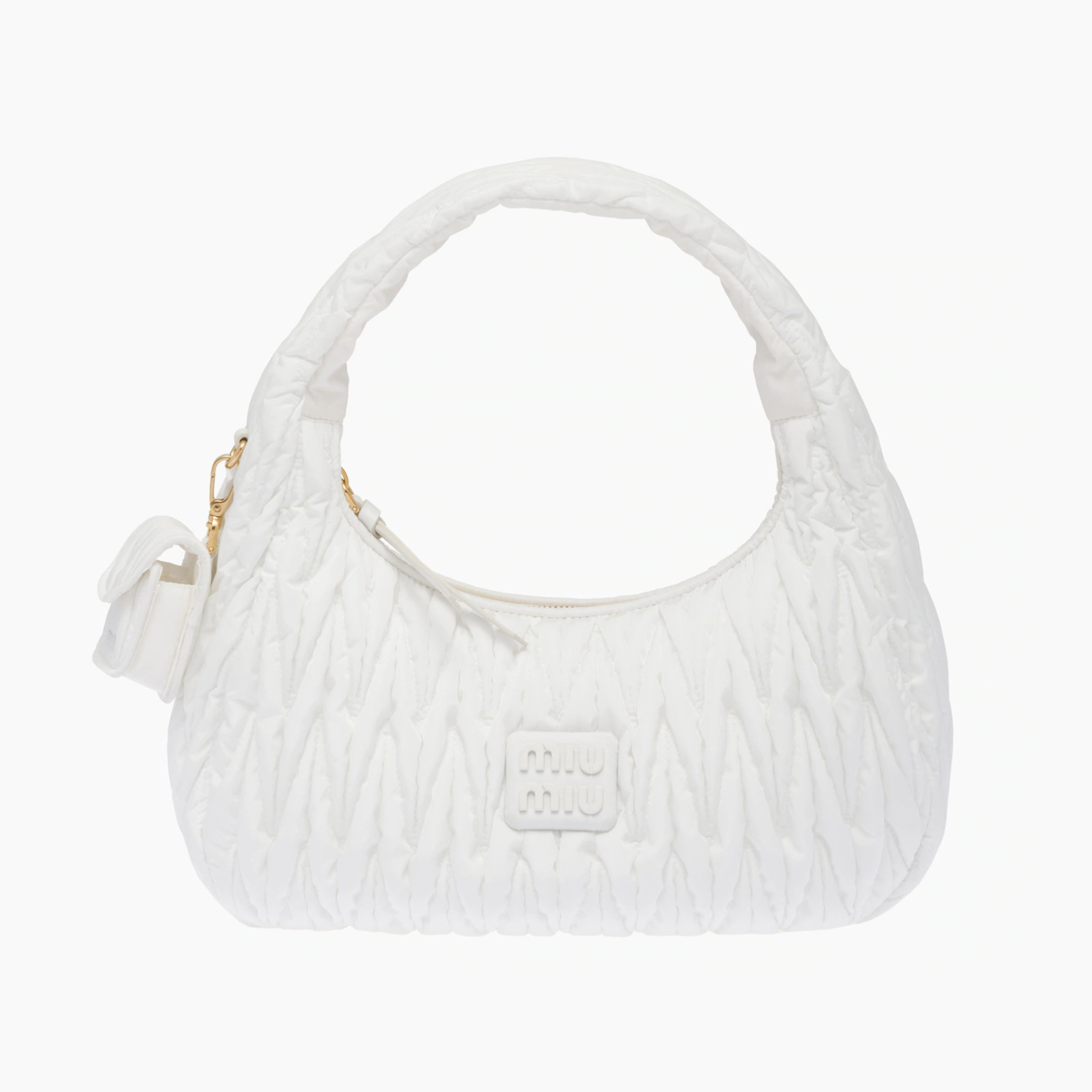 MiuMiu Women's Eco-Friendly Nylon, Fishing Net Textile Fiber Eco-Friendly Material Tote Underarm Bag #nigo54684