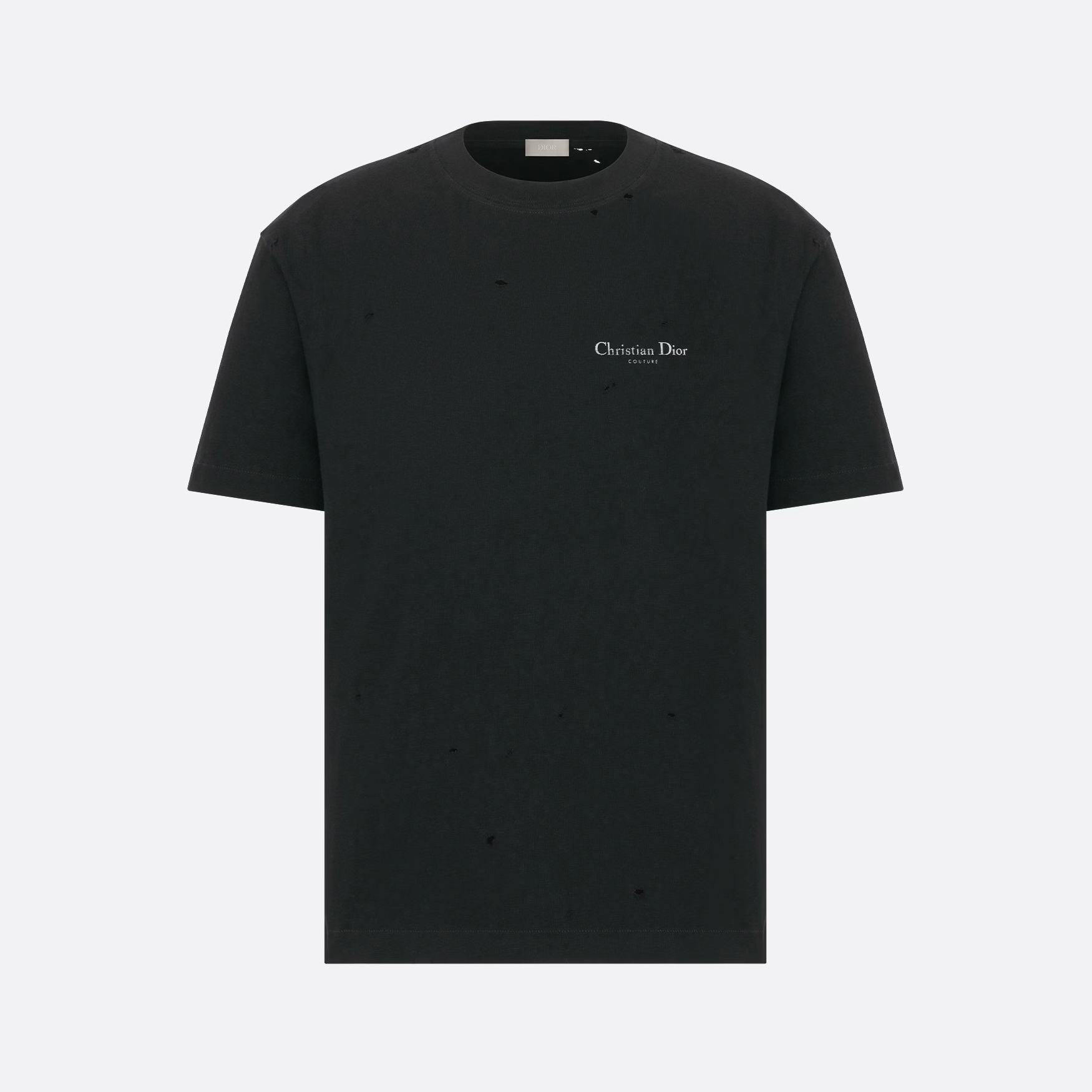 Dior Couture Relaxed-Fit T-Shirt Torn Short Sleeve Solid Colour #nigo96329