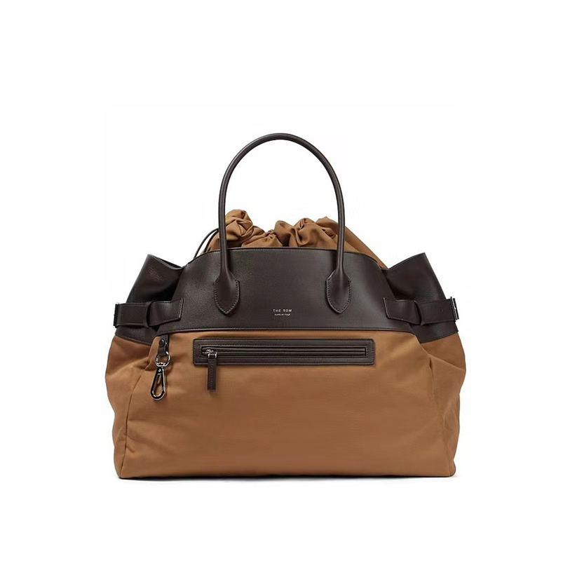 THE ROW Nylon Canvas Leather Handbag Bag #nigo56218