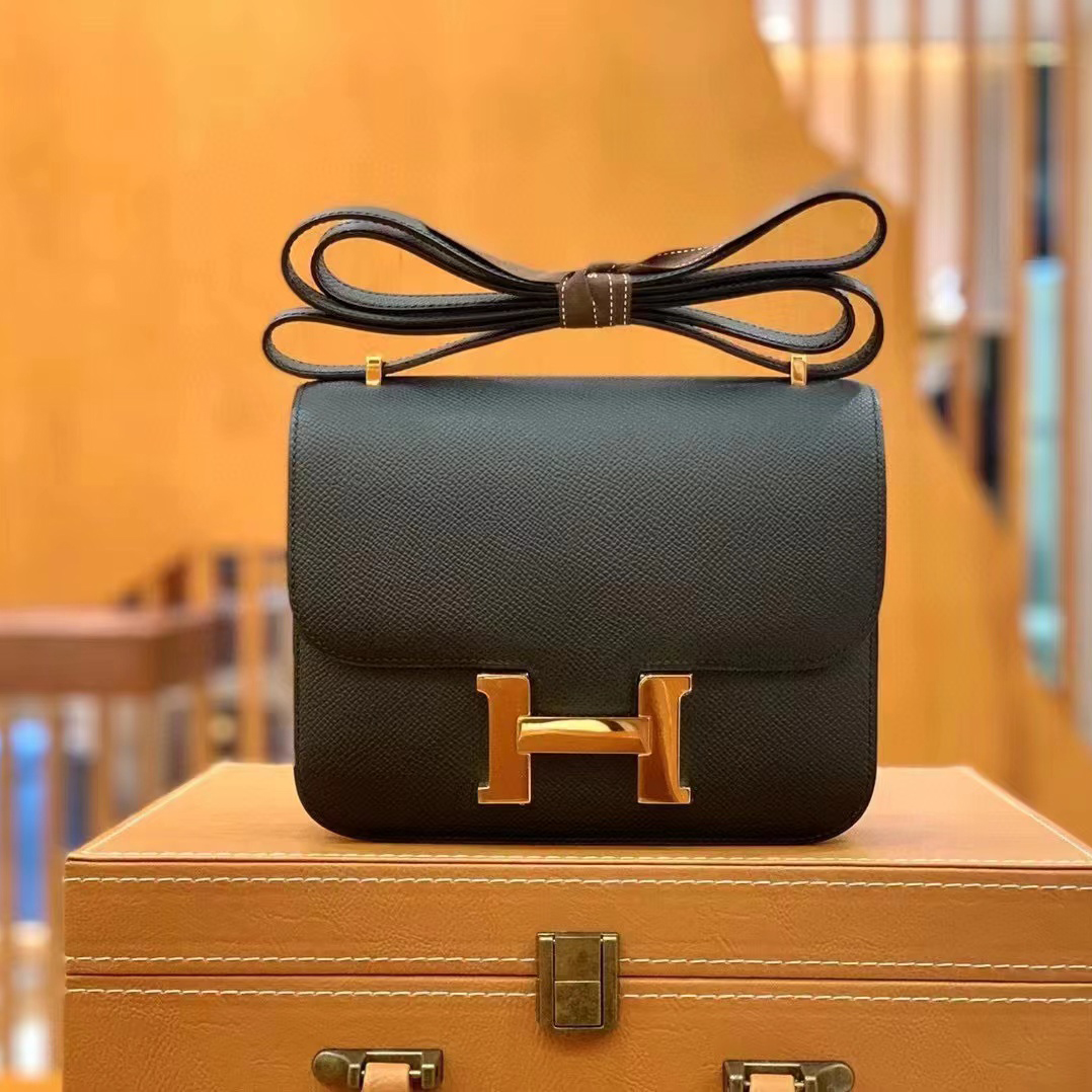 Hermes Gold Buckle Tote Leather Bag Shoulder Bag #nigo54341