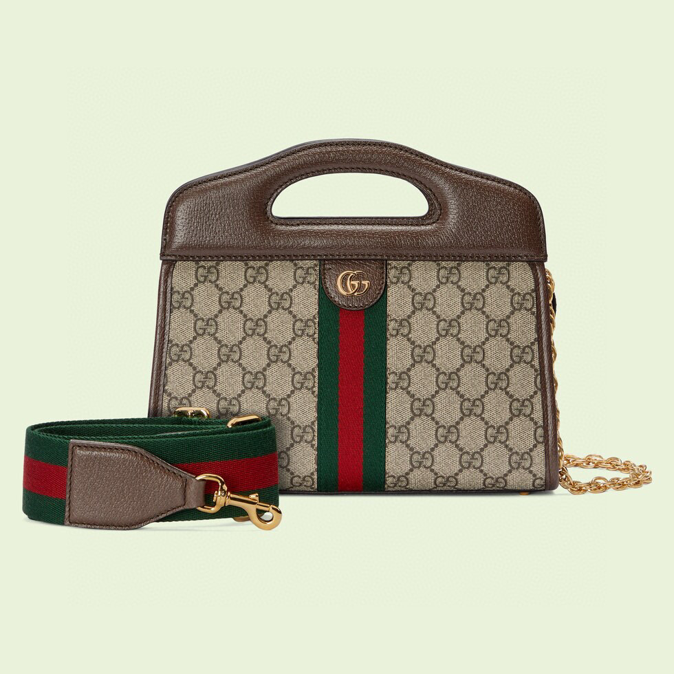 GUCCI Presbyopic Chain Leather Shoulder Bag Bags #nigo53695