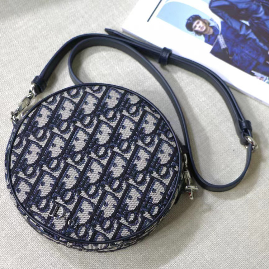 Dior Mini Canvas Small Round Bag Coin Purse Bags #nigo54131