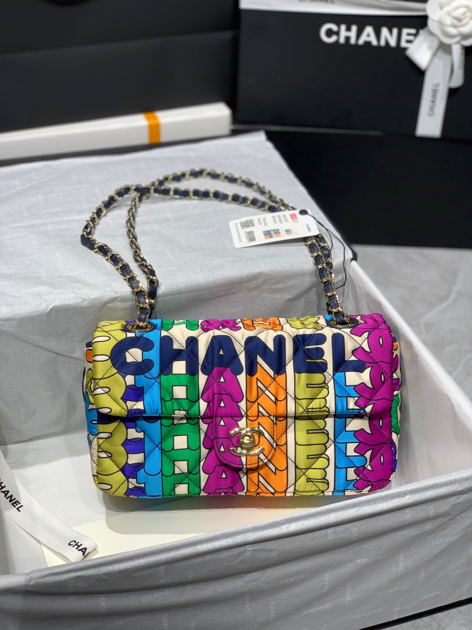 chanel Multicolored Print Fabric Shoulder Bag bags #nigo53484