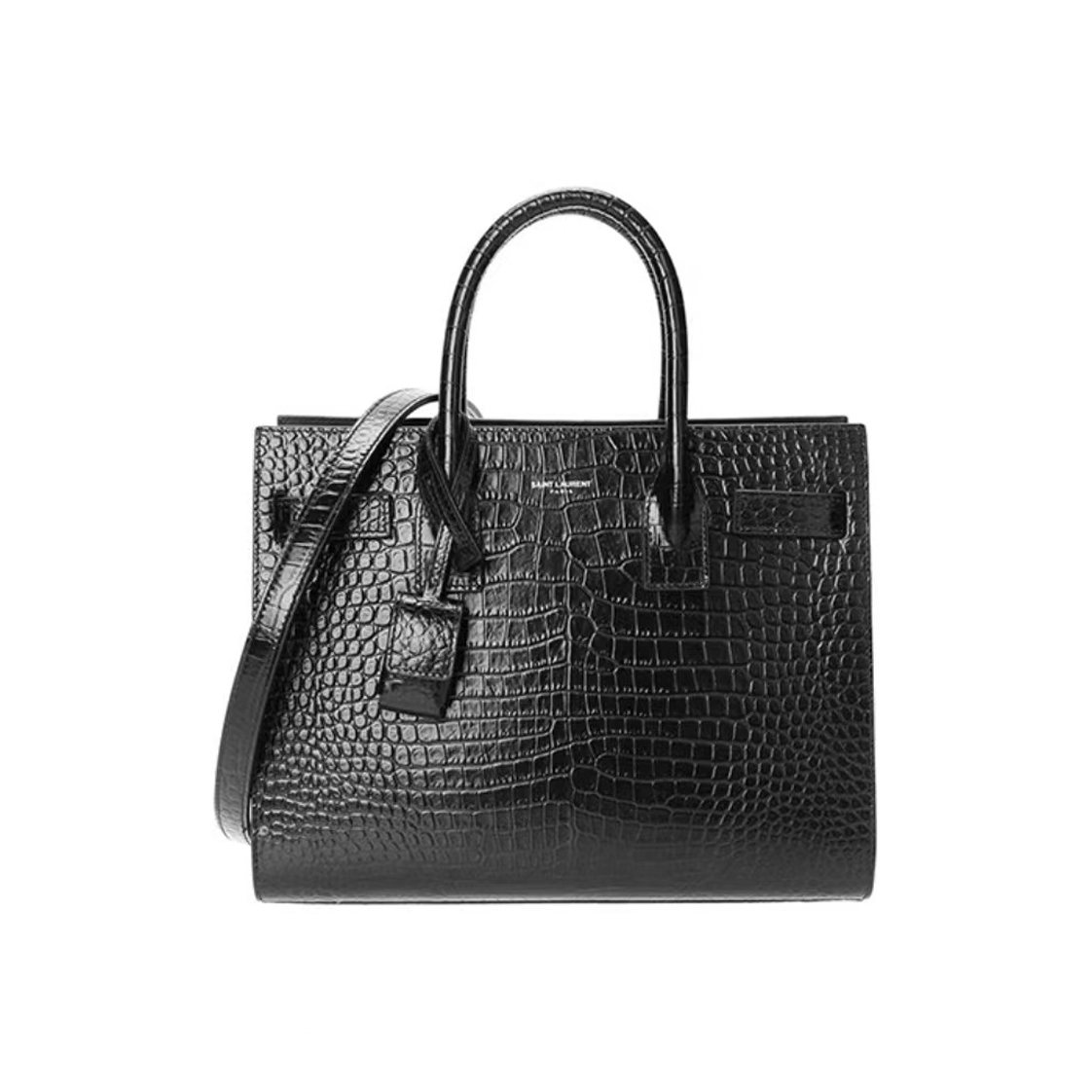 SAINT LAURENT Crocodile cowhide handbag shoulder bag #nigo52329