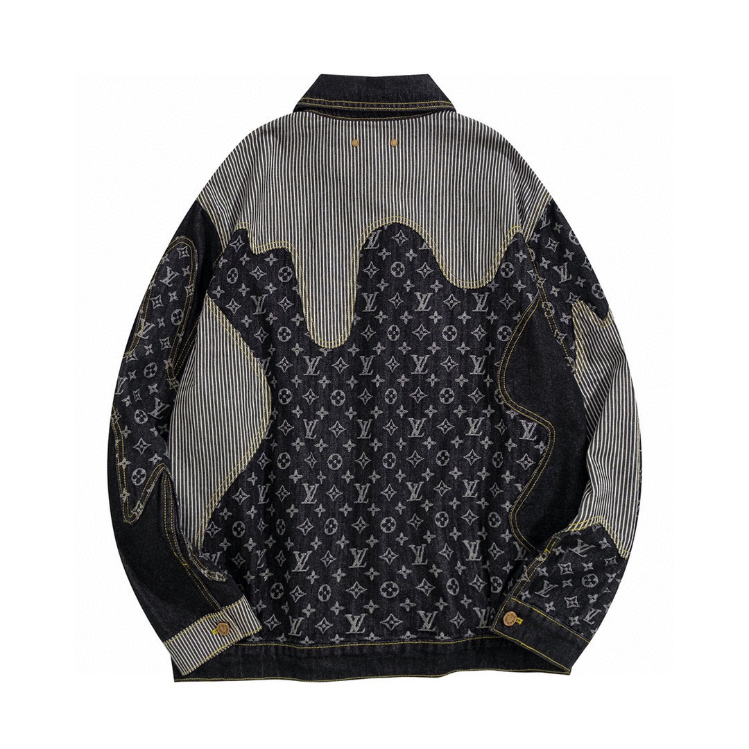 Louis Vuitton Crazy Denim Workwear Jacket #nigo7196