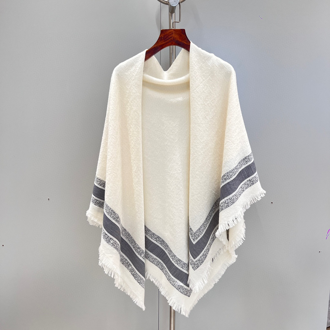 Dior Monogrammed Jacquard Shawl Scarf #nigo96365