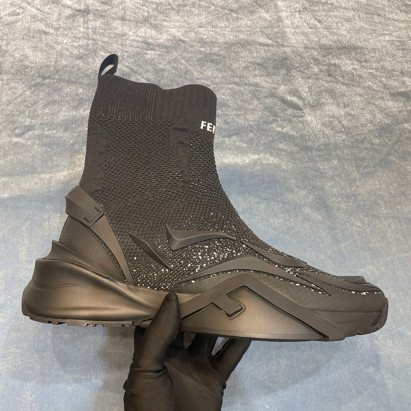 Fendi Knitted Mesh High Top Sneakers Shoes #nigo96355