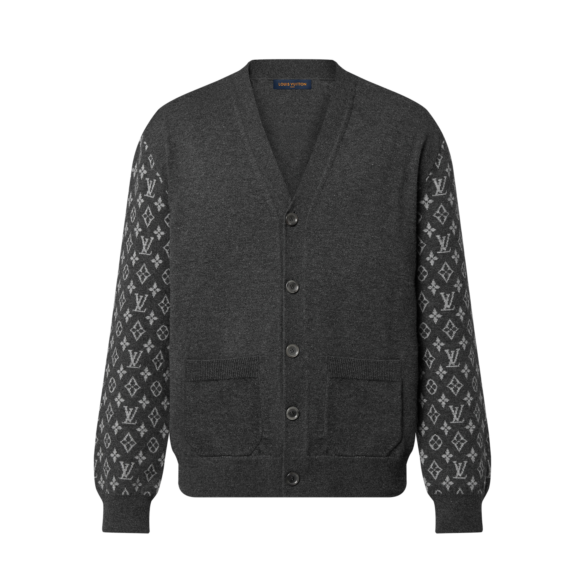 Louis Vuitton Monogram Mix Cashmere Cardigan Men's Knitted Shirt #nigo96359