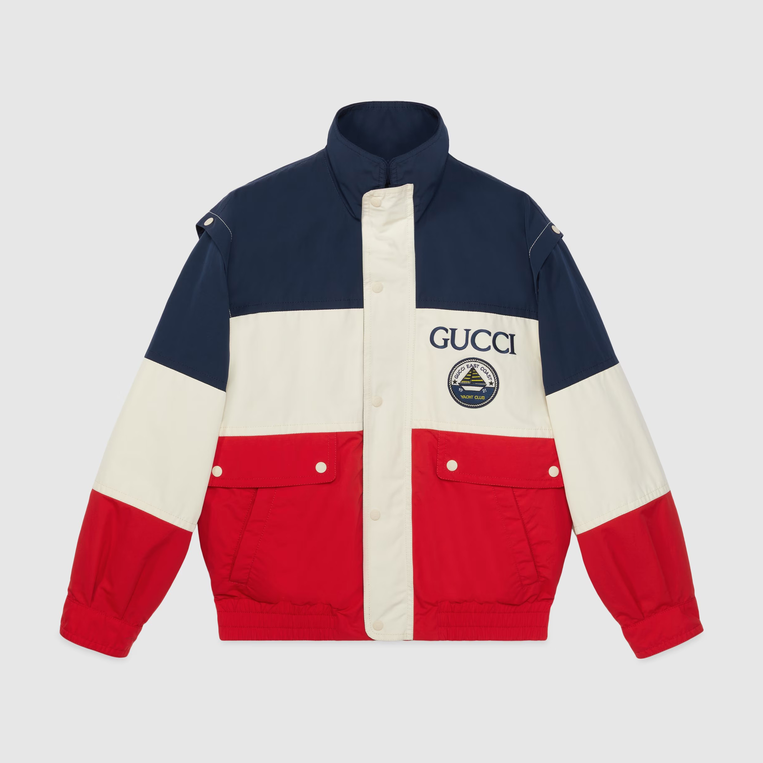 Gucci Removable Sleeve Letter Embroidery Clash Jacket #nigo96384