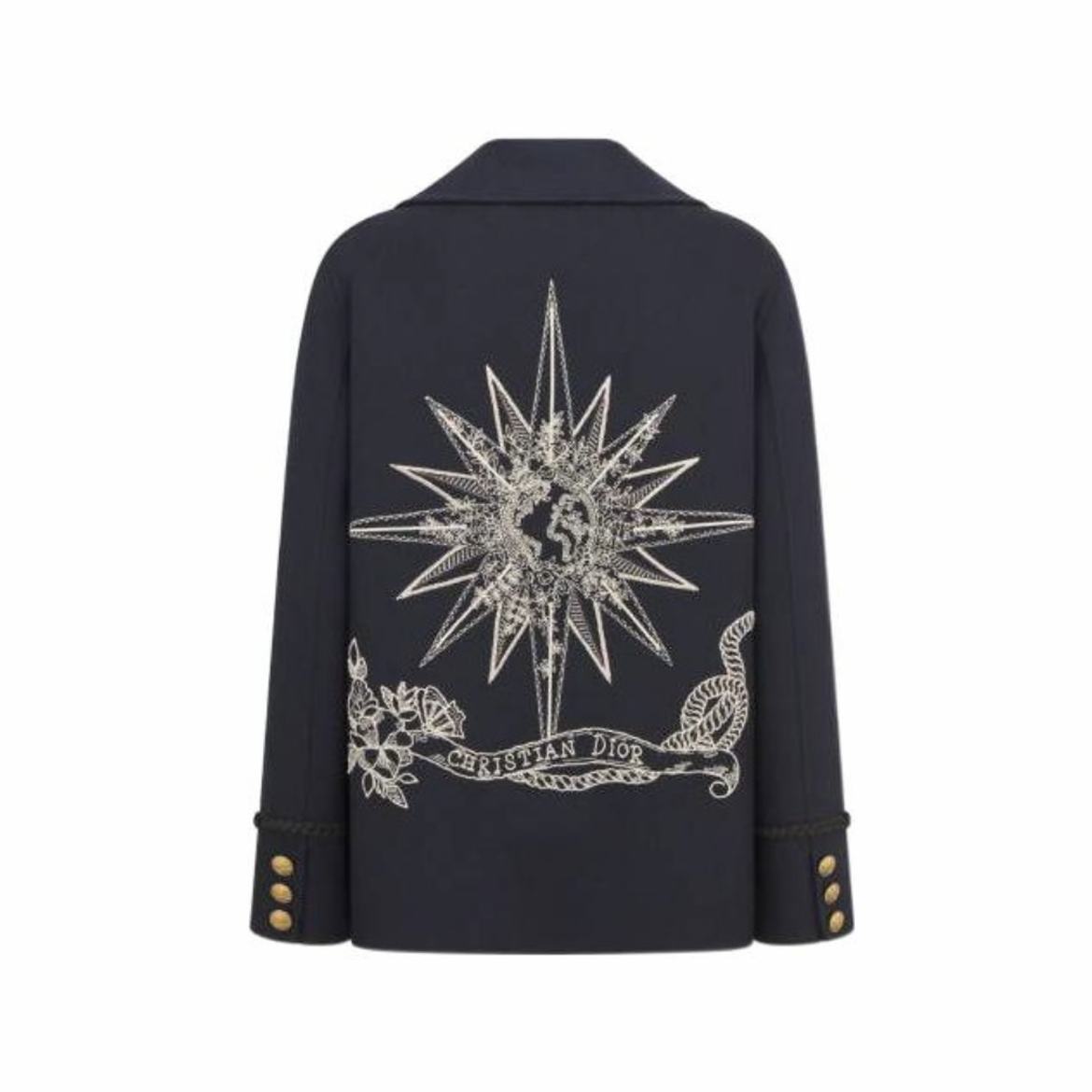 Dior Long Sleeved Woolen Coat Jacket #nigo96377
