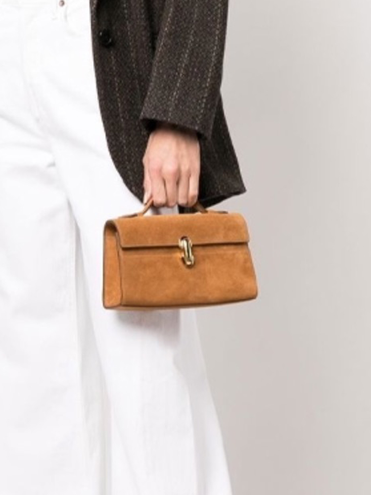 Savette Symmetry Pochette Suede Tote #nigo6544