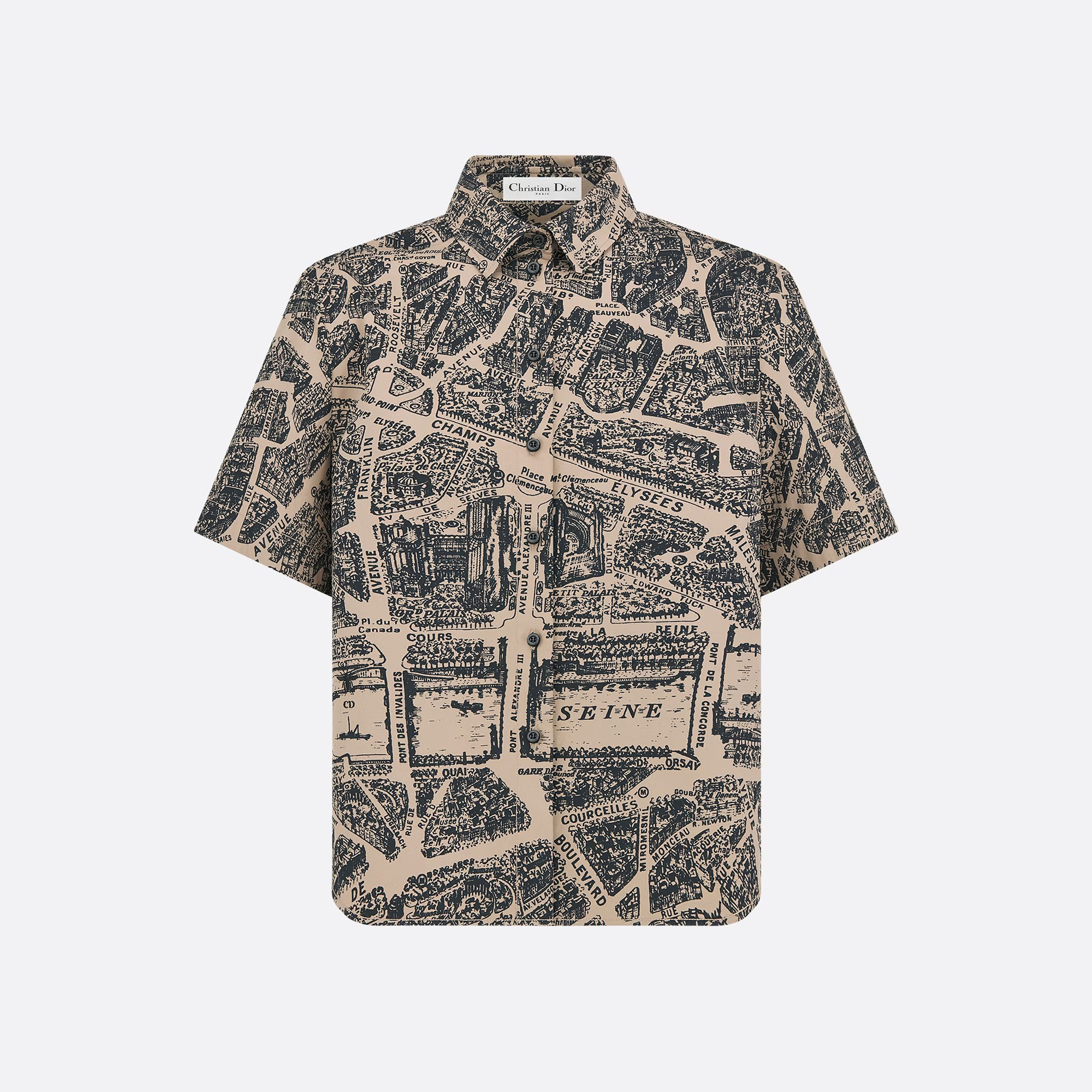 Dior Plan de Paris Shirt Short Sleeved Skirt Set #nigo96376