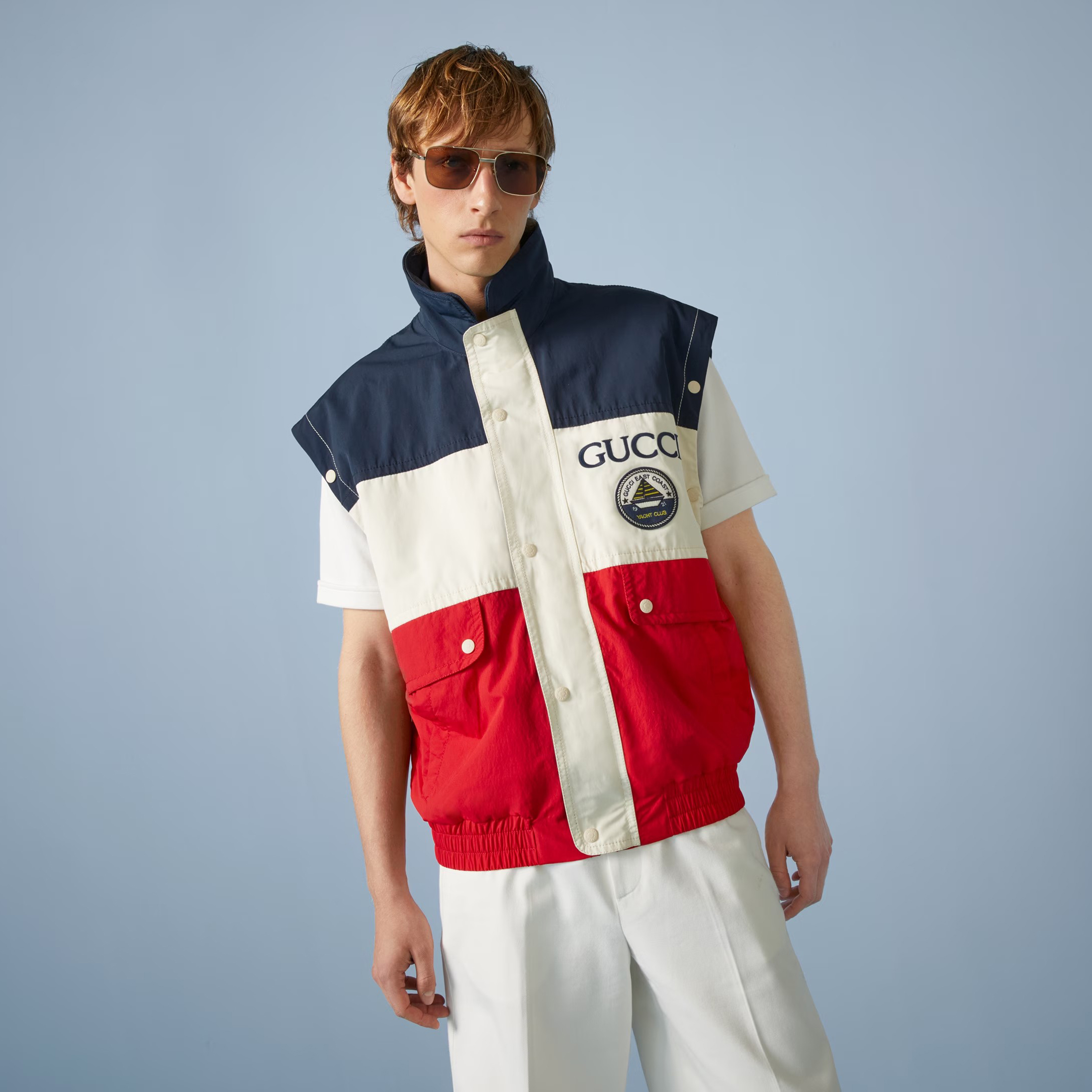 Gucci Removable Sleeve Letter Embroidery Clash Jacket #nigo96384